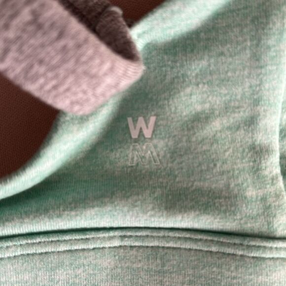 We/me Sports Bra Size S Gently used Gray/green - Picture 3 of 5